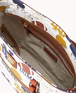 Dooney & Bourke Game Day Ready|Printed Fabric<Collegiate University of Shopper NOTRE DAME
