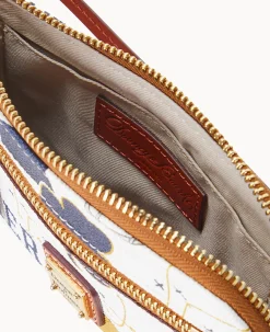 Dooney & Bourke Grab and Go|Wristlets<Collegiate University of Zip Around Wristlet NOTRE DAME