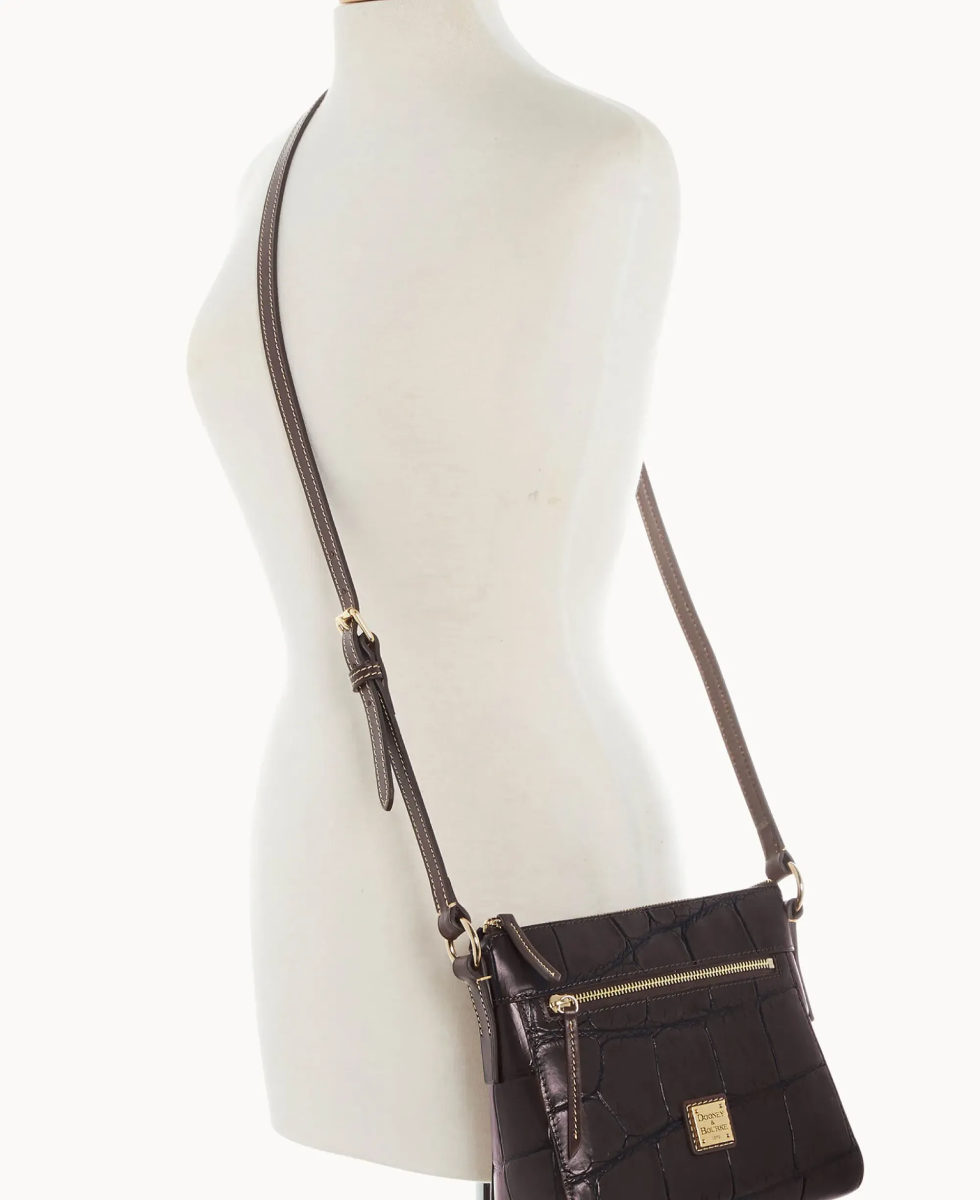 Dooney & Bourke Exotic Leather|Mini Bags<Denison Allison Crossbody Espresso