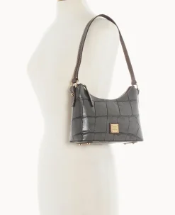 Dooney & Bourke Picnic in the Park|Exotic Leather<Denison Baguette Smoke Grey