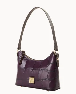 Dooney & Bourke Picnic in the Park|Exotic Leather<Denison Baguette Plum Wine