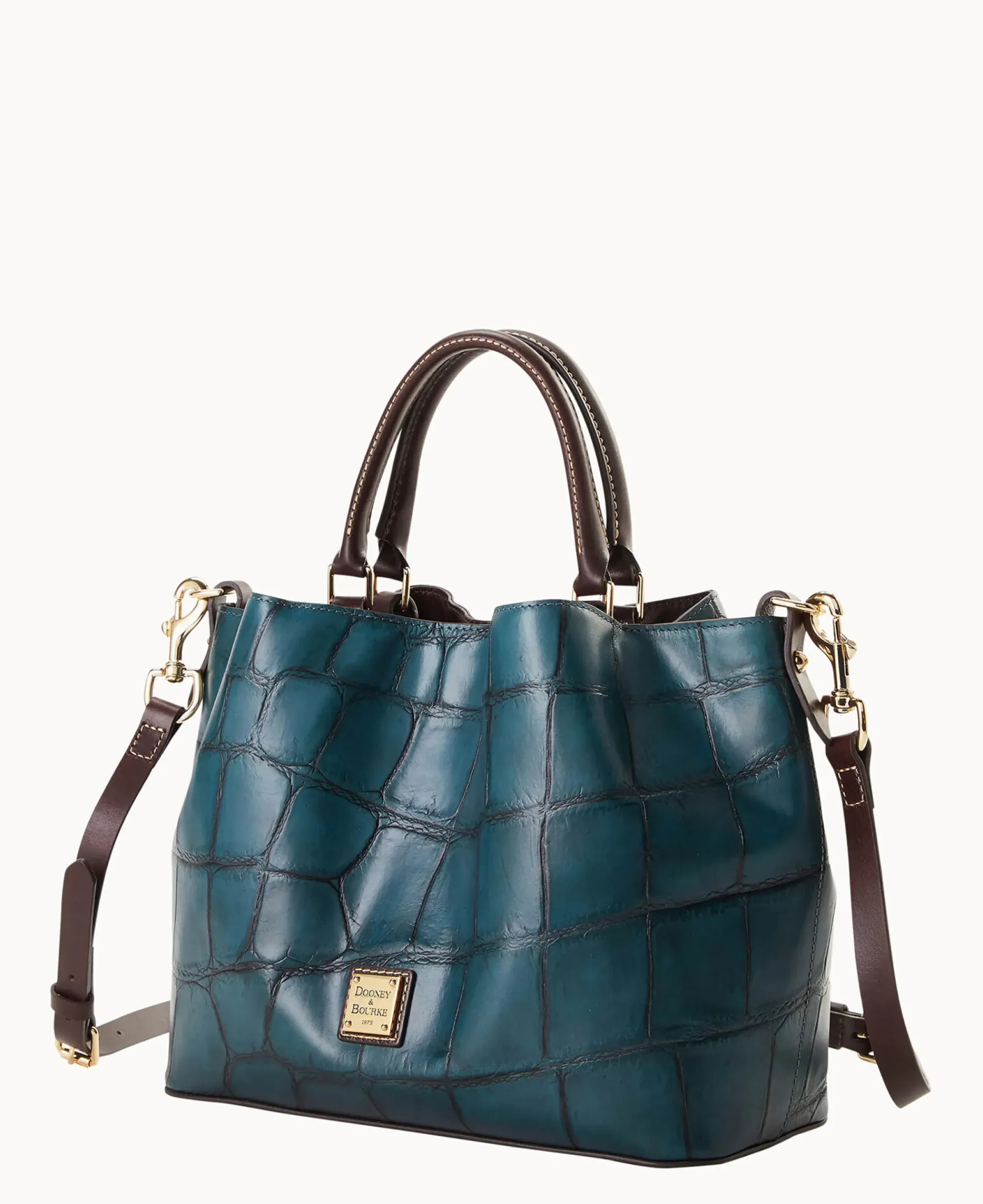 Dooney & Bourke Picnic in the Park|Exotic Leather<Denison Barlow Deep Teal