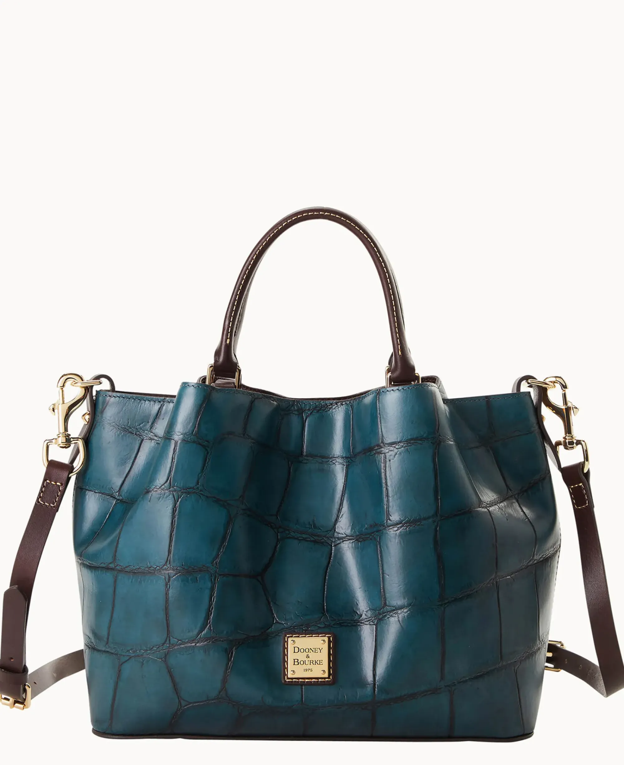Dooney & Bourke Picnic in the Park|Exotic Leather<Denison Barlow Deep Teal