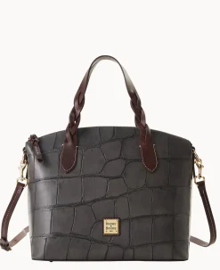 Dooney & Bourke Picnic in the Park|Exotic Leather<Denison Celeste Satchel Smoke Grey