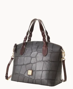 Dooney & Bourke Picnic in the Park|Exotic Leather<Denison Celeste Satchel Smoke Grey