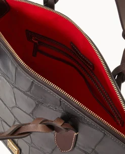 Dooney & Bourke Picnic in the Park|Exotic Leather<Denison Celeste Satchel Smoke Grey