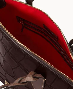 Dooney & Bourke Picnic in the Park|Exotic Leather<Denison Celeste Satchel Espresso