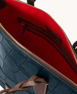 Dooney & Bourke Picnic in the Park|Exotic Leather<Denison Celeste Satchel Deep Teal