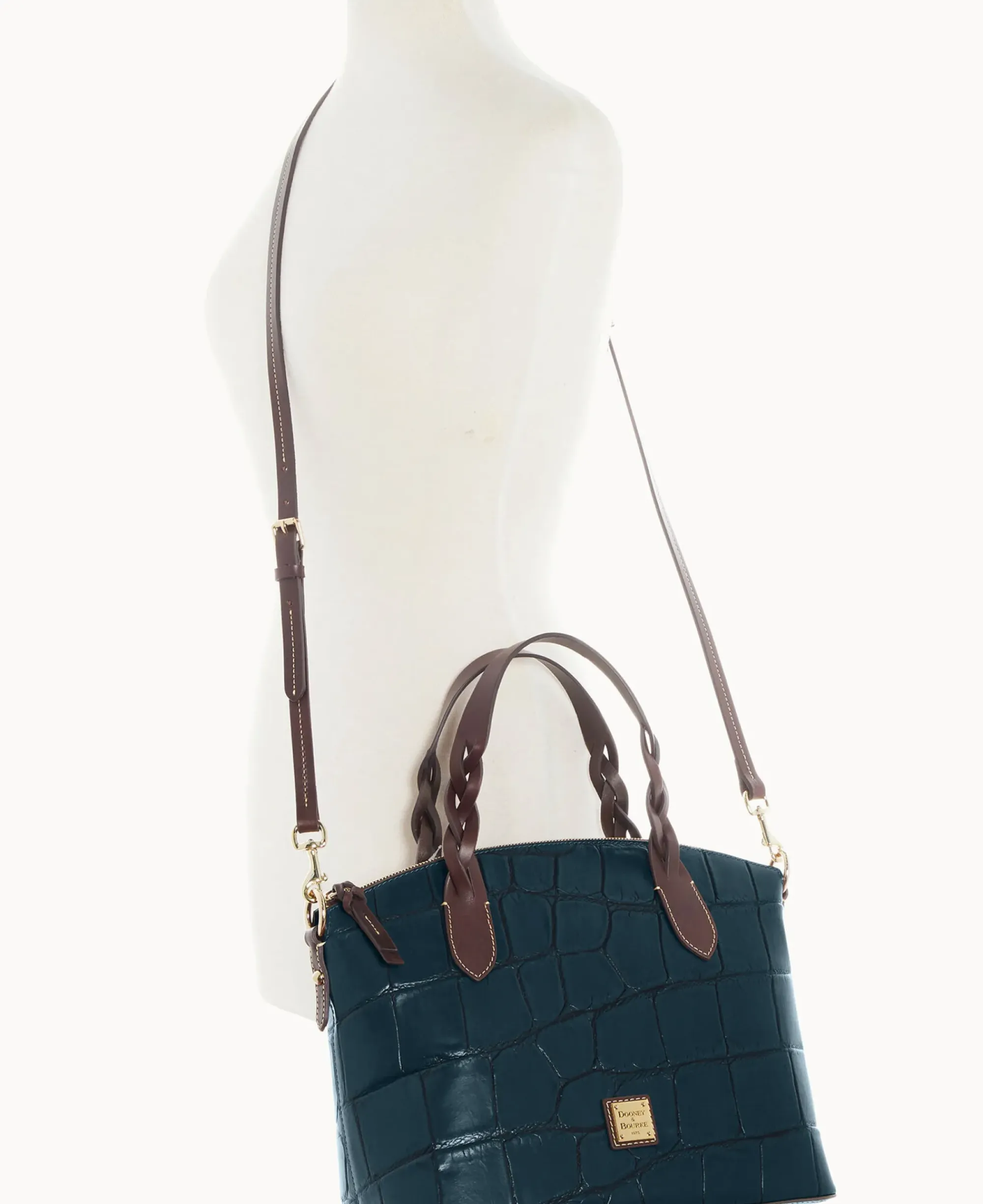 Dooney & Bourke Picnic in the Park|Exotic Leather<Denison Celeste Satchel Deep Teal