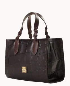 Dooney & Bourke Picnic in the Park|Exotic Leather<Denison Gia Satchel Espresso