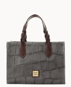 Dooney & Bourke Picnic in the Park|Exotic Leather<Denison Gia Satchel Smoke Grey