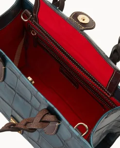 Dooney & Bourke Picnic in the Park|Exotic Leather<Denison Gia Satchel Deep Teal