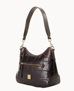 Dooney & Bourke Picnic in the Park|Exotic Leather<Denison Hobo Espresso