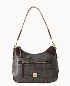 Dooney & Bourke Picnic in the Park|Exotic Leather<Denison Hobo Smoke Grey