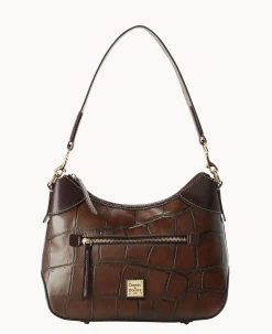 Dooney & Bourke Picnic in the Park|Exotic Leather<Denison Hobo Cognac