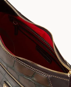 Dooney & Bourke Picnic in the Park|Exotic Leather<Denison Hobo Cognac
