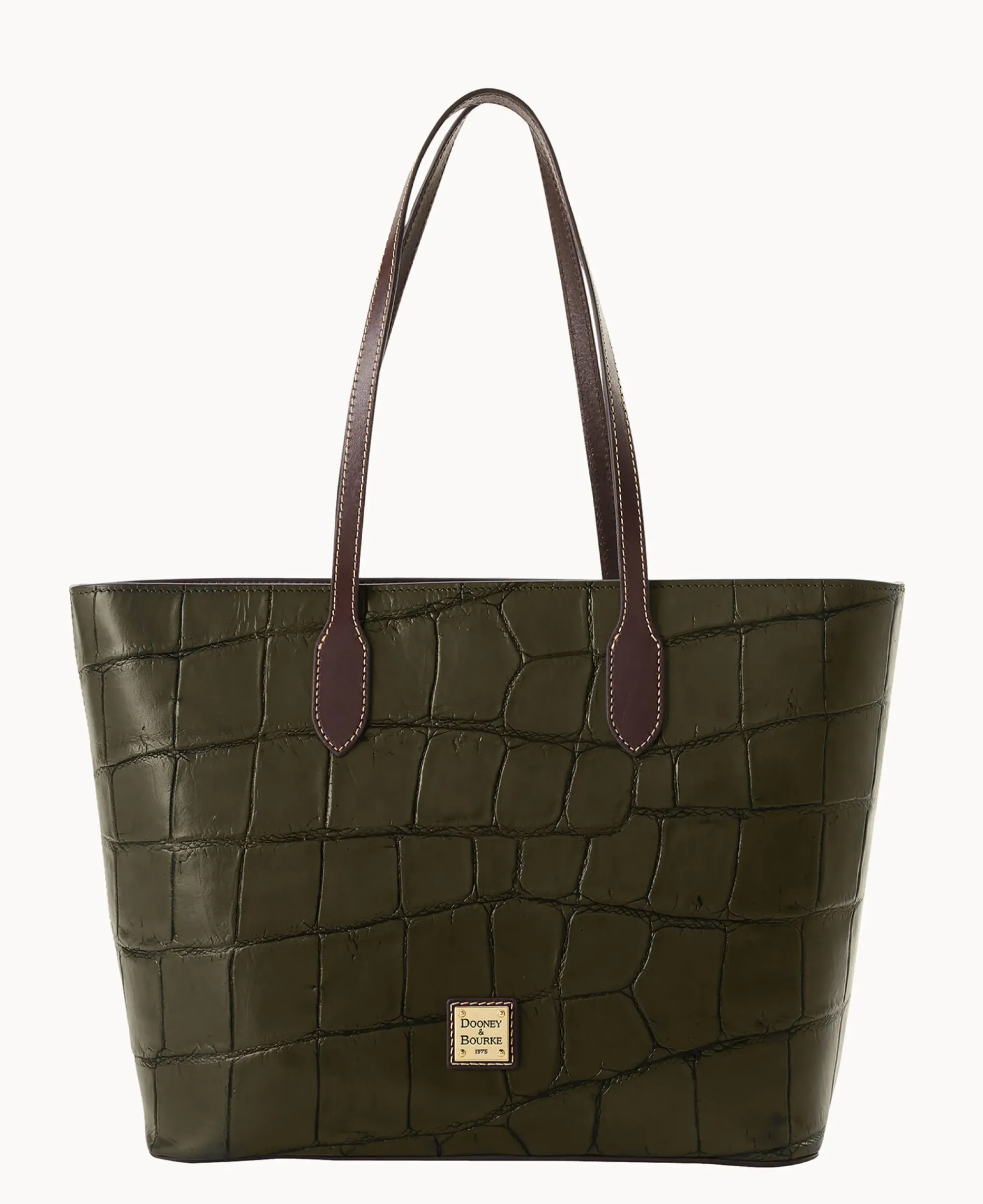 Dooney & Bourke Picnic in the Park|Exotic Leather<Denison Large Tote Olive