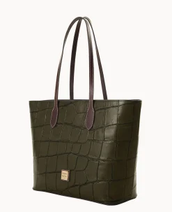 Dooney & Bourke Picnic in the Park|Exotic Leather<Denison Large Tote Olive