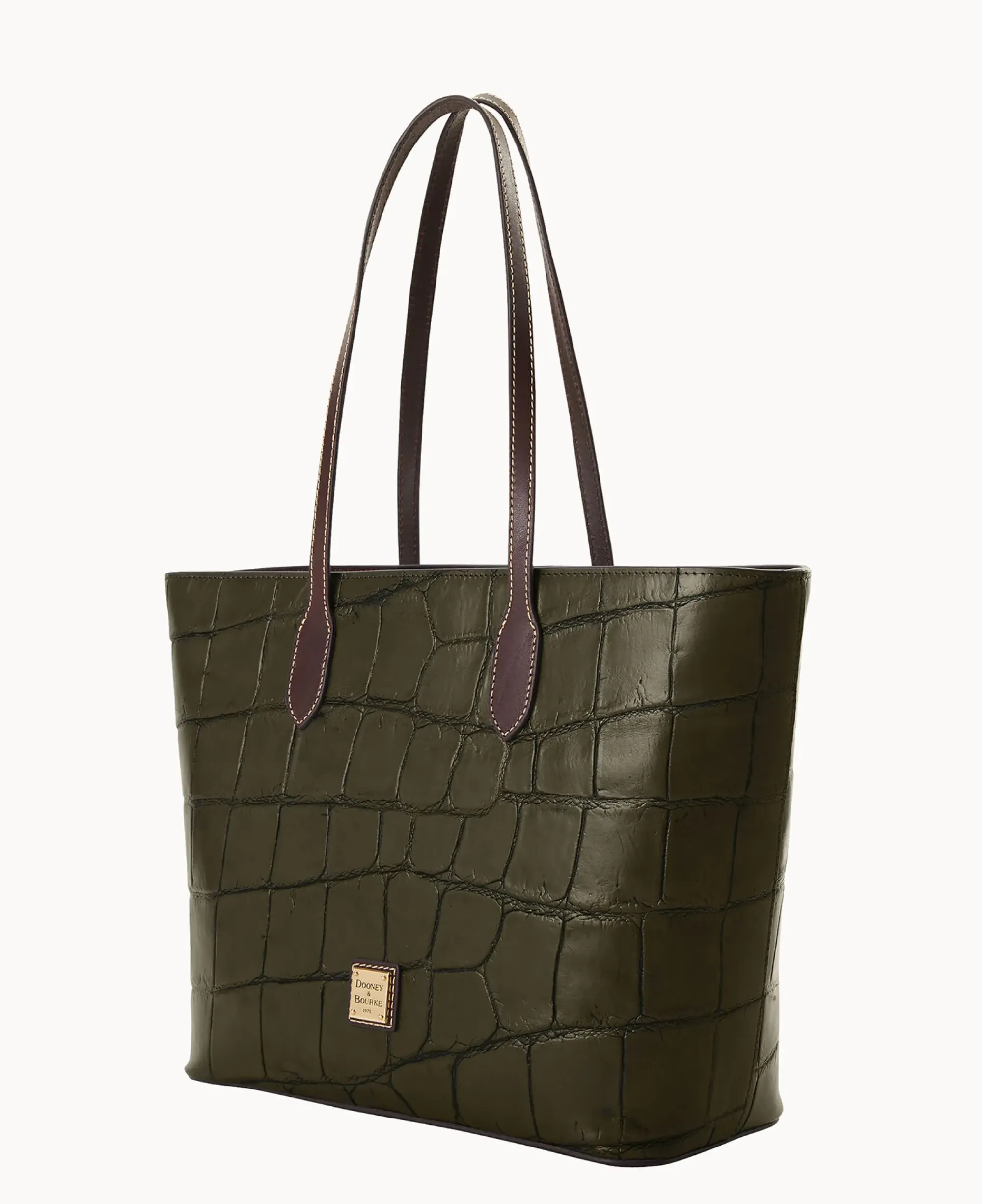 Dooney & Bourke Picnic in the Park|Exotic Leather<Denison Large Tote Olive