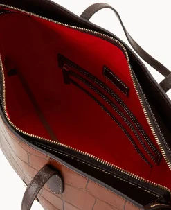 Dooney & Bourke Picnic in the Park|Exotic Leather<Denison Large Tote Cognac