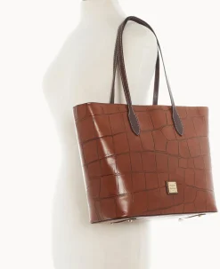Dooney & Bourke Picnic in the Park|Exotic Leather<Denison Large Tote Cognac