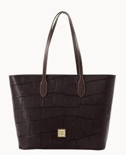 Dooney & Bourke Picnic in the Park|Exotic Leather<Denison Large Tote Espresso