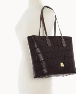 Dooney & Bourke Picnic in the Park|Exotic Leather<Denison Large Tote Espresso
