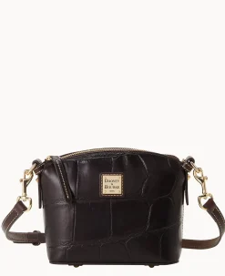 Dooney & Bourke Exotic Leather|Mini Bags<Denison Mini Domed Crossbody Espresso