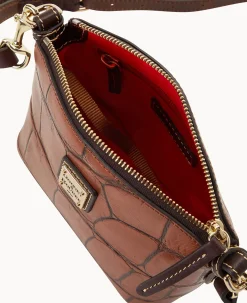 Dooney & Bourke Exotic Leather|Mini Bags<Denison Mini Domed Crossbody Cognac