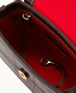 Dooney & Bourke Exotic Leather|Mini Bags<Denison Saddle Bag Espresso