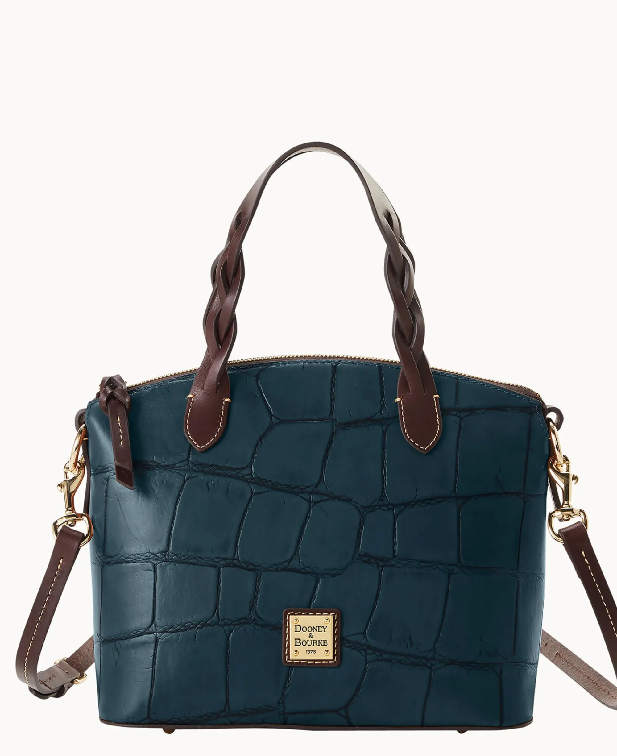 Dooney & Bourke Picnic in the Park|Exotic Leather<Denison Small Heidi Satchel Deep Teal