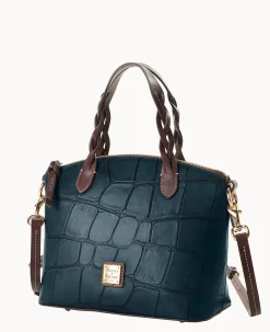 Dooney & Bourke Picnic in the Park|Exotic Leather<Denison Small Heidi Satchel Deep Teal