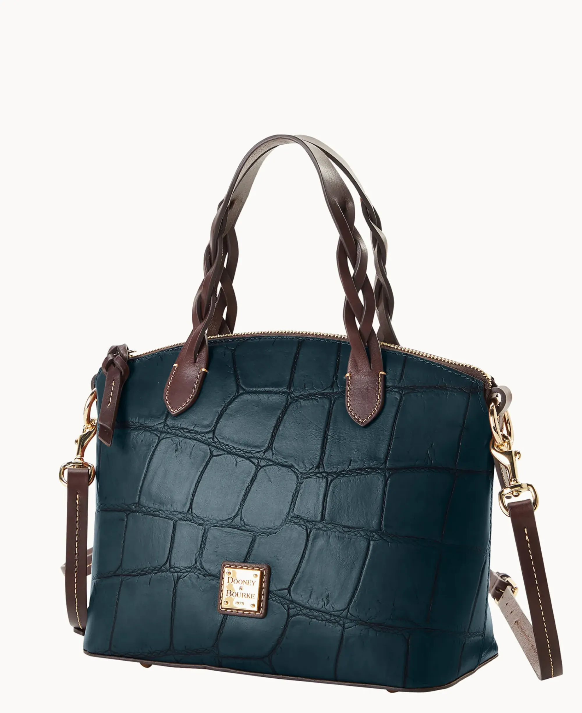 Dooney & Bourke Picnic in the Park|Exotic Leather<Denison Small Heidi Satchel Deep Teal