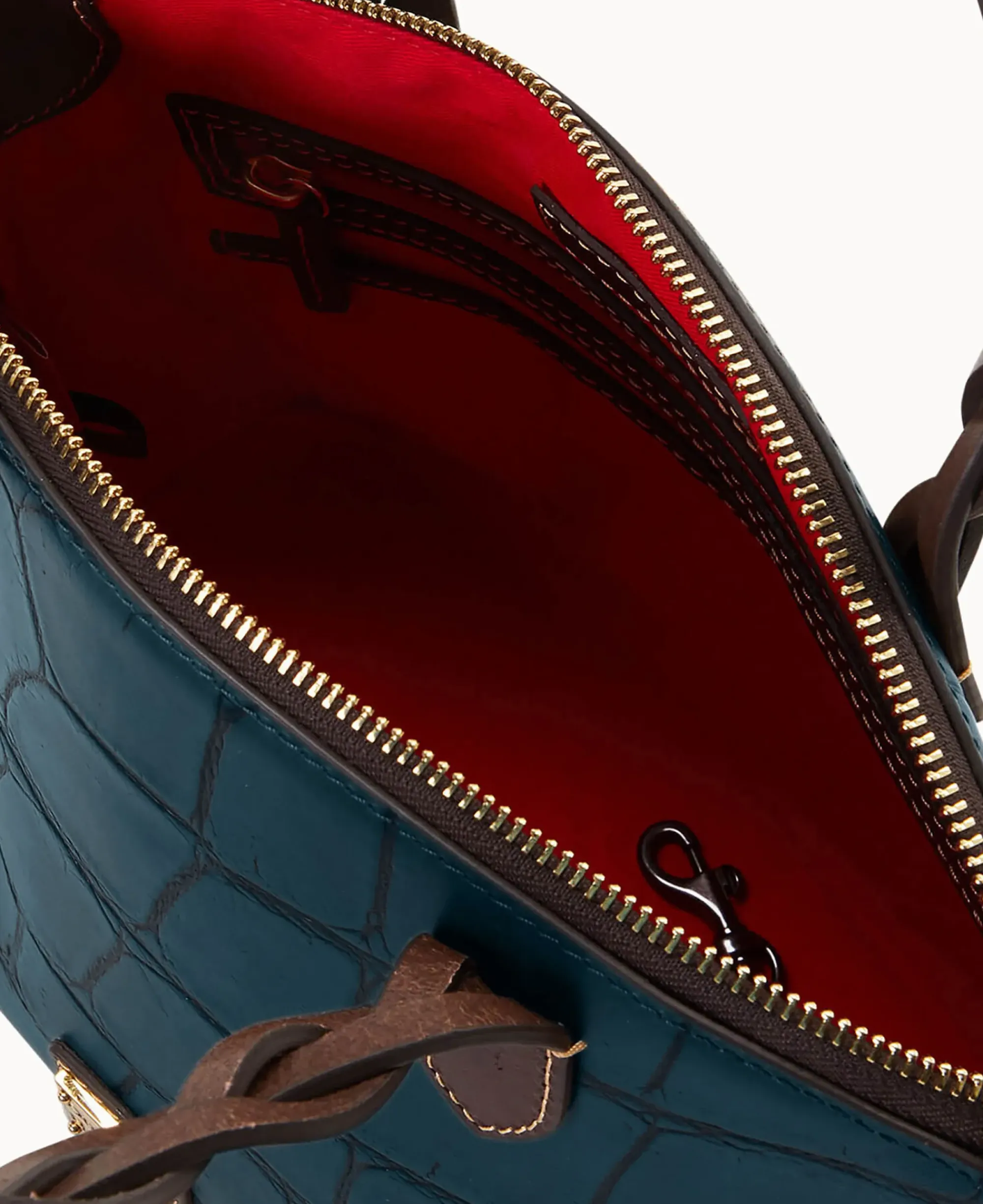 Dooney & Bourke Picnic in the Park|Exotic Leather<Denison Small Heidi Satchel Deep Teal