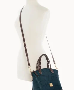 Dooney & Bourke Picnic in the Park|Exotic Leather<Denison Small Heidi Satchel Deep Teal