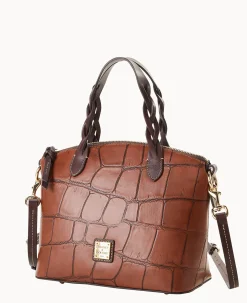 Dooney & Bourke Picnic in the Park|Exotic Leather<Denison Small Heidi Satchel Cognac