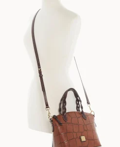 Dooney & Bourke Picnic in the Park|Exotic Leather<Denison Small Heidi Satchel Cognac