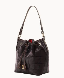 Dooney & Bourke Exotic Leather|Shoulder Bags<Denison Tasha Drawstring Espresso