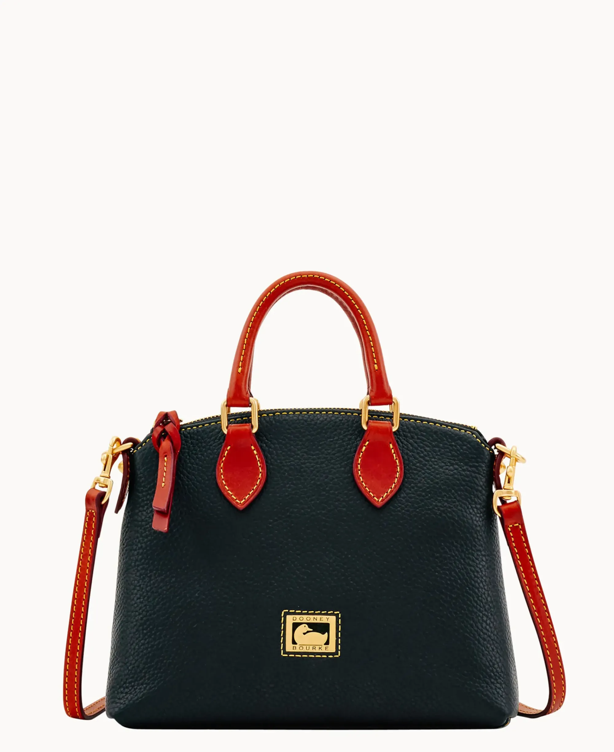 Dooney & Bourke Pebbled Leather|Mini Bags<Dillen Crossbody Satchel Black