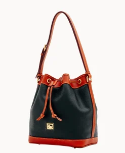 Dooney & Bourke Pebbled Leather|Shoulder Bags<Dillen Drawstring Black