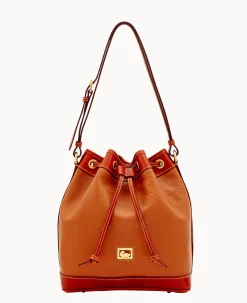 Dooney & Bourke Pebbled Leather|Shoulder Bags<Dillen Drawstring Caramel