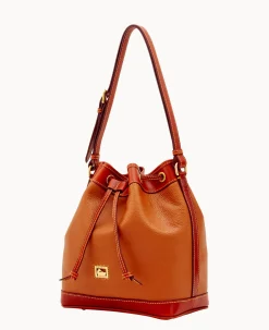 Dooney & Bourke Pebbled Leather|Shoulder Bags<Dillen Drawstring Caramel