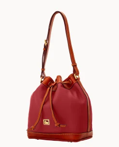 Dooney & Bourke Pebbled Leather|Shoulder Bags<Dillen Drawstring Red