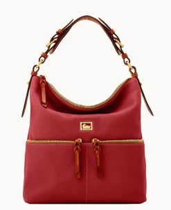 Dooney & Bourke Ready For the Getaway|Pebbled Leather<Dillen Medium Pocket Sac Red