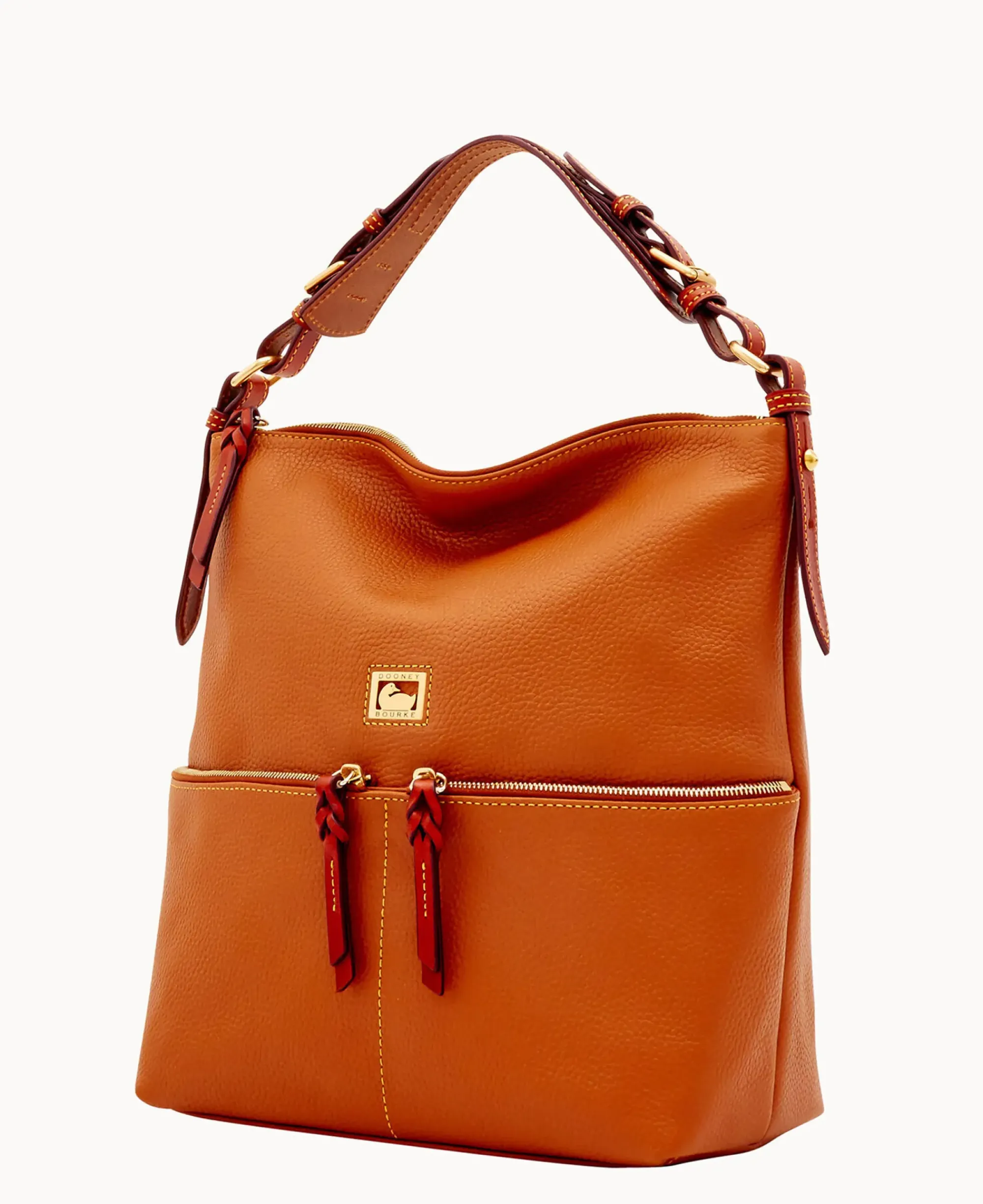 Dooney & Bourke Ready For the Getaway|Pebbled Leather<Dillen Medium Pocket Sac Caramel