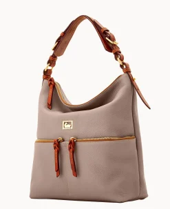 Dooney & Bourke Ready For the Getaway|Pebbled Leather<Dillen Medium Pocket Sac Taupe