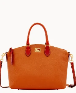Dooney & Bourke Pebbled Leather|Shoulder Bags<Dillen Satchel Caramel