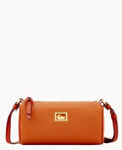 Dooney & Bourke Pebbled Leather|Mini Bags<Dillen Small Barrel Crossbody Caramel