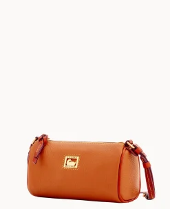 Dooney & Bourke Pebbled Leather|Mini Bags<Dillen Small Barrel Crossbody Caramel