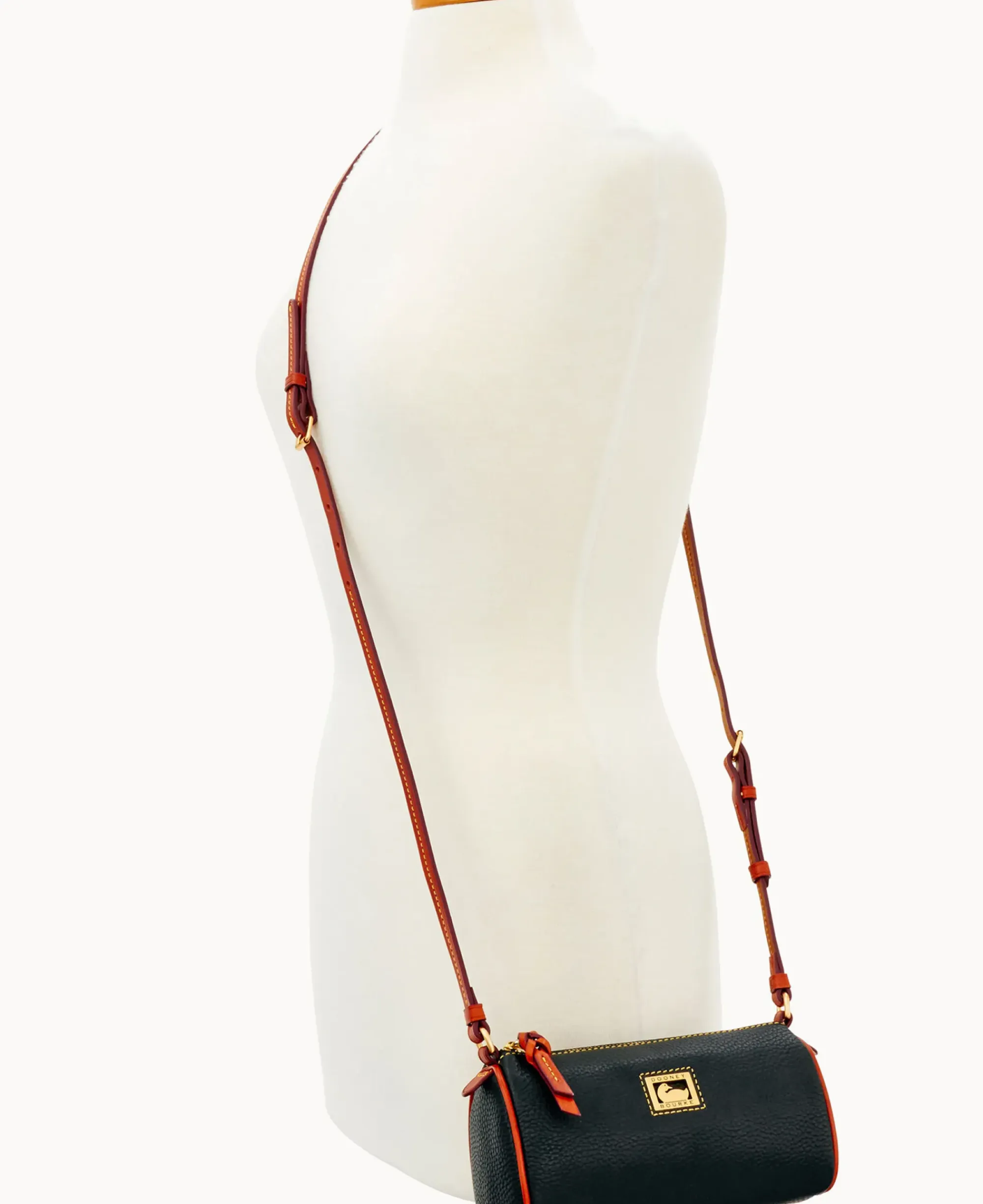 Dooney & Bourke Pebbled Leather|Mini Bags<Dillen Small Barrel Crossbody Black